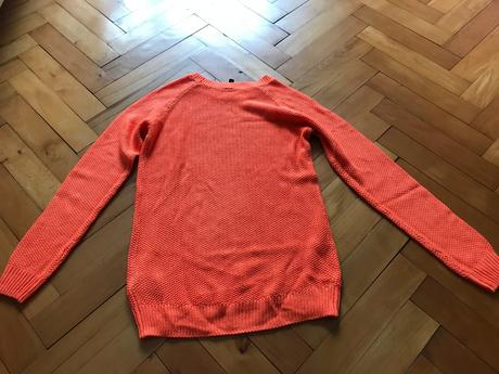 Oranžový sveter h&m divided, h&m,xs