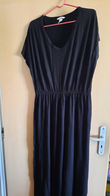 Šaty basic bavlnené, h&m,l