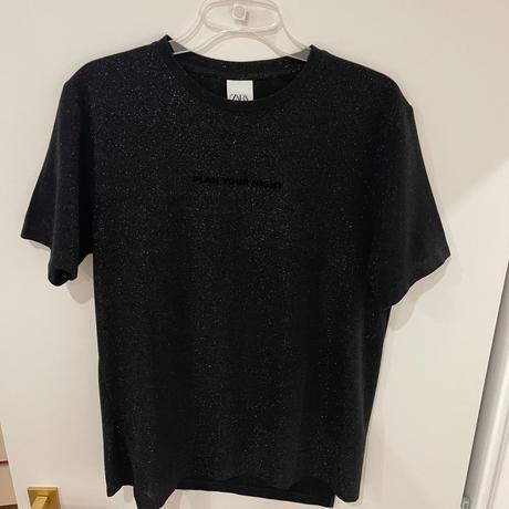 Čierne tričko, zara,m