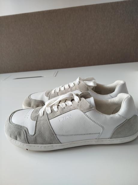 Shapen barefoot tenisky re-wind white leather, 45
