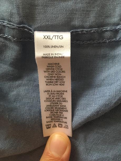 Ľanová košeľa, calvin klein, xxl, modra, calvin klein,xxl