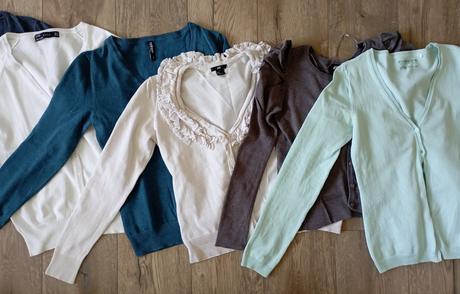 4ks balík svetríkov, h&m,s