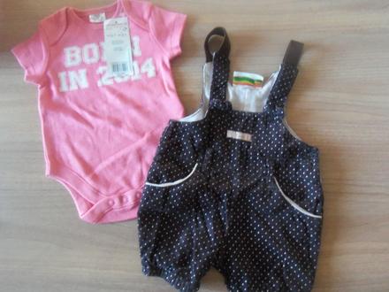 Nohavice na traky zn. trend + grátis body zn. f&f, 62