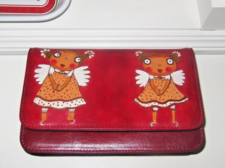 Kabelka anjel - česká značka bambas, ručná maľba, 