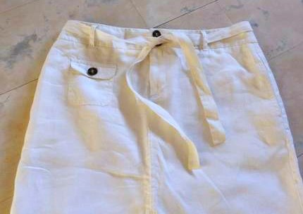 Letná ľanová sukňa m/l, m