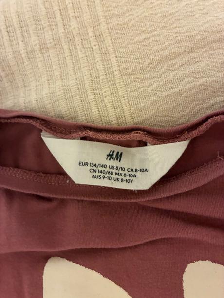 Tricka s dlhym rukavom, h&m,134