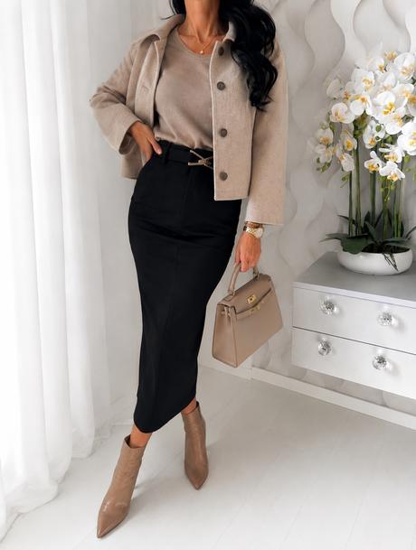 Zara - biznis midi sukňa, zara,xs
