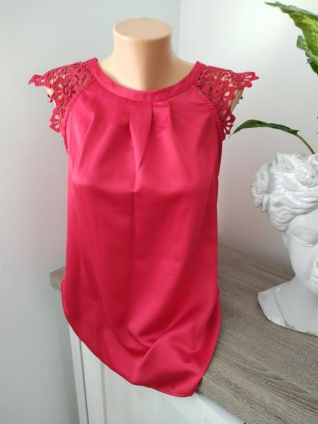 Červený top krásny, blúzka m, m