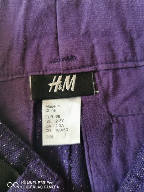 Dievčenské kraťase, h&m,98