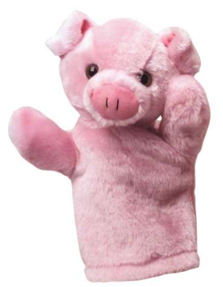 Plush pig hand puppets (prasiatko), 
