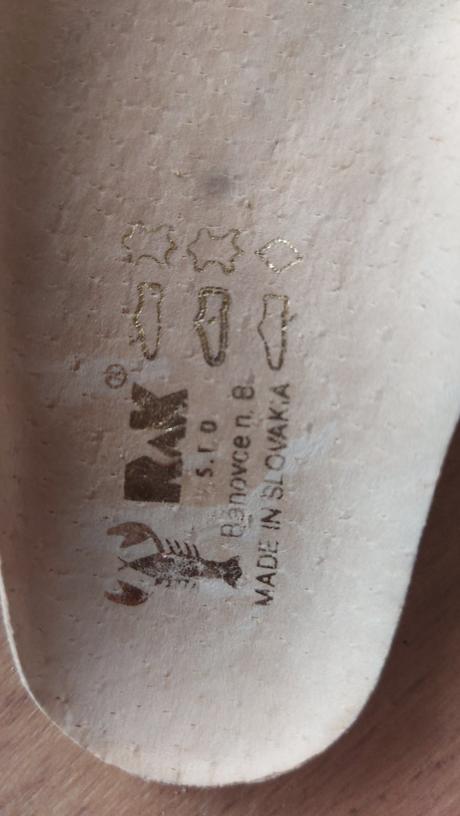 Kozene topanky zn.rak, velk. 19, rak,19