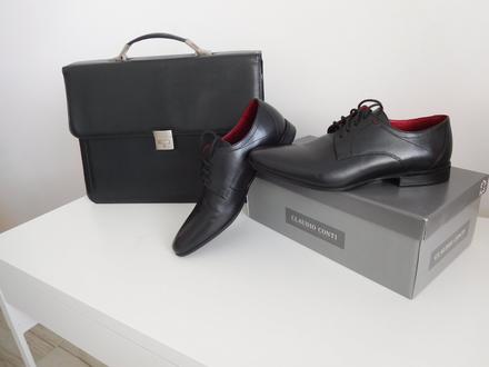 Pánske kožené elegantné topánky 42, nové, 42