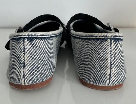 Džínsové balerínky, zara,34
