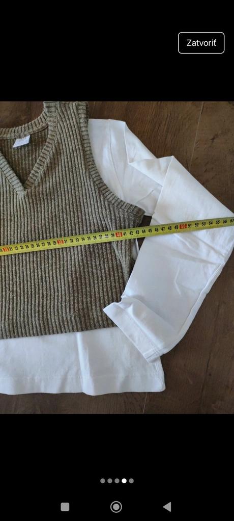 Dievčenská vestička s tričkom, zara,146