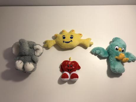 4 plyšáci - cena spolu,