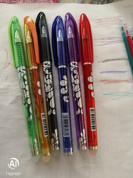 Gumovatelne pera 6ks, 