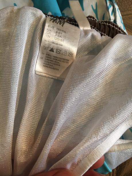 Krásne plavkove šortky, h&m,110