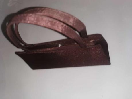 Čokoládová spoločenská kabelka,