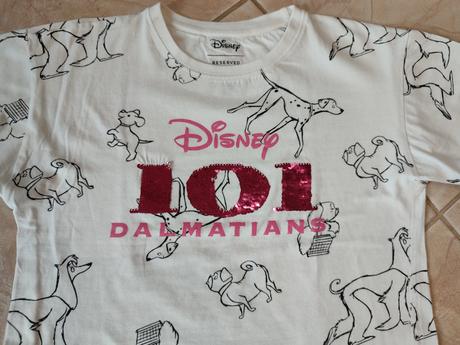 Tričko 101 dalmatins s obojstrannými flitrami, reserved,152