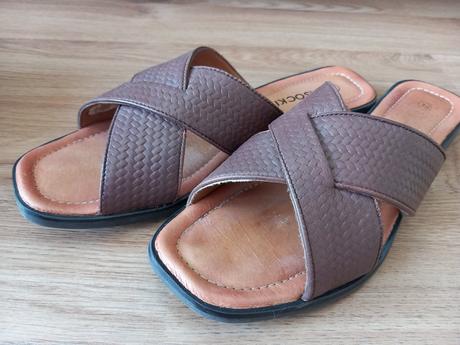 Hnedé kožené šľapky lasocki 39, lasocki,39