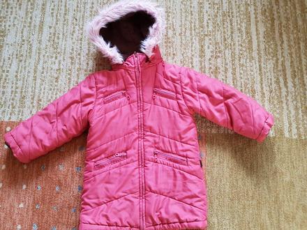 Zimný kabát pre dievčatko, mariquita,110