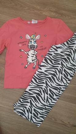 Bavlnené pyžamo zebra, bonprix,116
