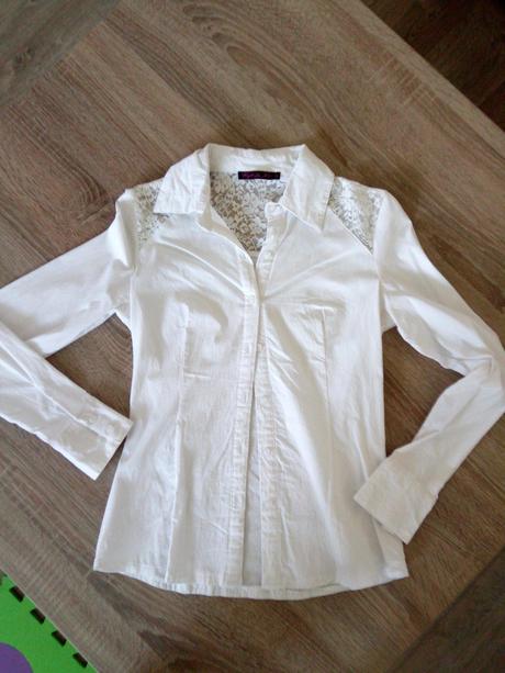 Elastická blúzko-košeľa s čipkou, s
