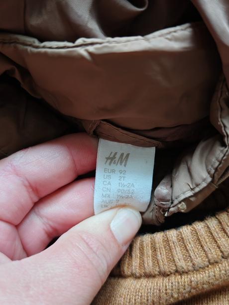 Bunda + sveter macko 92, h&m,92