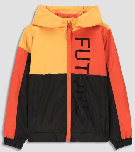 Čierno oranžovo žltá vetrovka coccodrillo, v.152/m, coccodrillo,152 / 158 / 164 / l / m