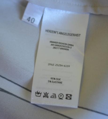 Hodvábna blúzka herzen's angelegenheit, veľ.40/m-l, m
