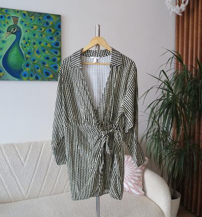 Dámske zavinovacie šaty, h&m,l