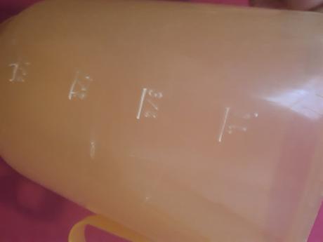 Plastova odmerka 1l oranzova, 