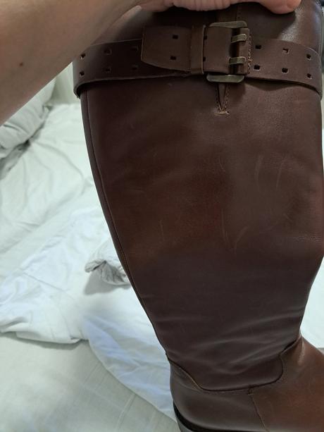 Hnede cizmy ecco, ecco,38