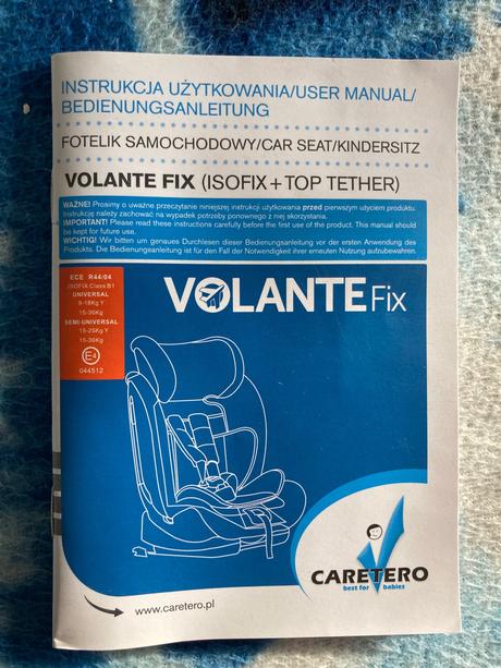 Detska autosedacka, caretero