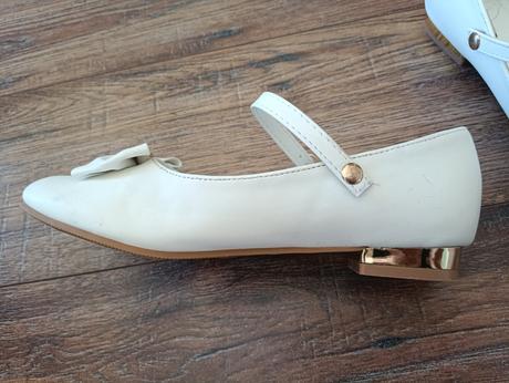 Biele slávnostné topánky, nelli blu,36