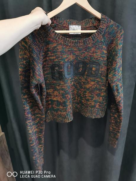 Dámsky crop pulóver, m