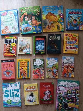 Rôzne detské knihy (aj jednotlivo),