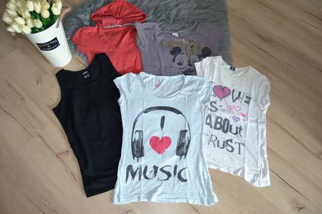 Dámske tričká 5 ks/8e, veľkosť s, s