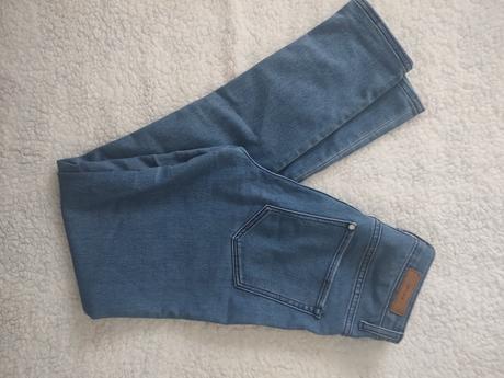 Riflové nohavice, denim,164