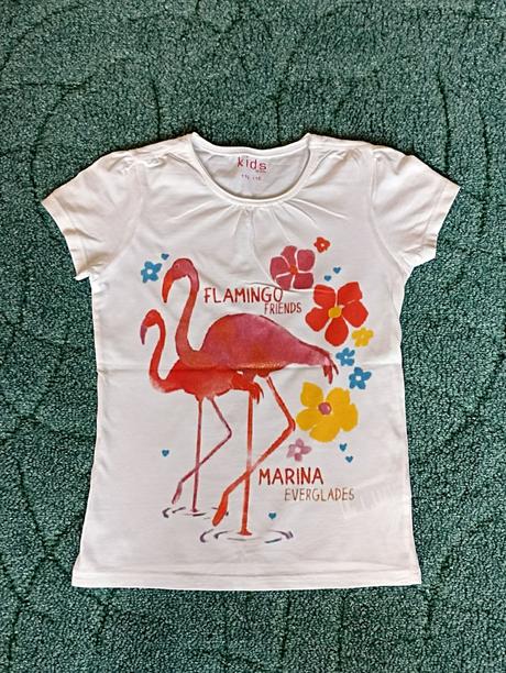 Tričko s potlačou a trblietkami veľ. 110 / 116, tchibo,110