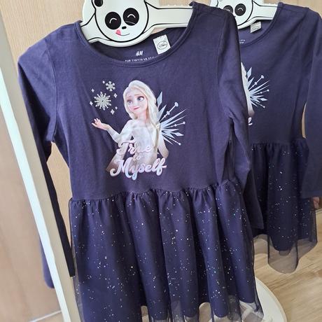 Šaty frozen pre dvojičky, h&m,116