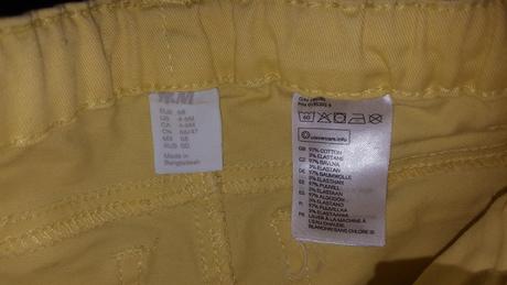 Žlté rifle na 4-6 mes., h&m,68