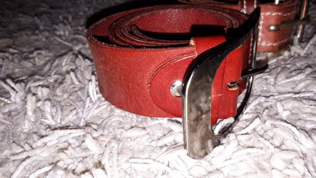 Kožený opasok m/l    80 - 95 cm, 