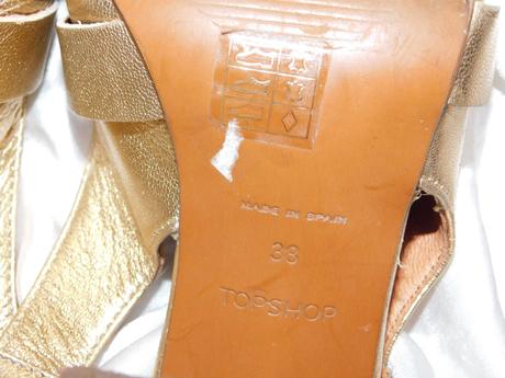 Topshop trendy kožene topanky, 38