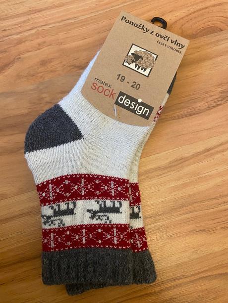 Ponožky z ovčej vlny 30-31, 30 / 31