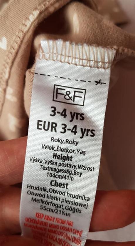Tričko 104, f&f,104