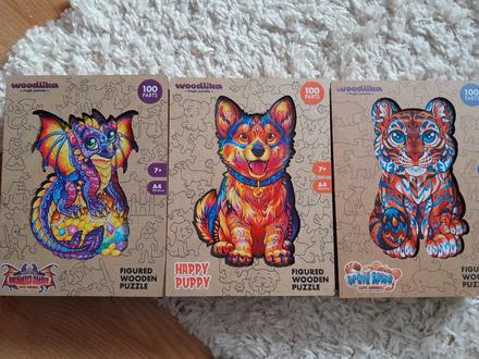 Drevené puzzle woodlika, 