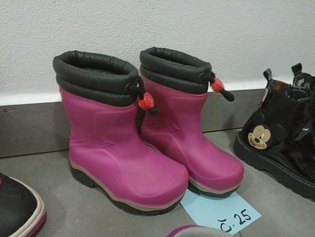 Snehule / oteplené gumáky, dunlop,25