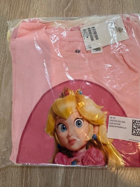 Tricko frozen elsa/ peach 122/128, h&m,122