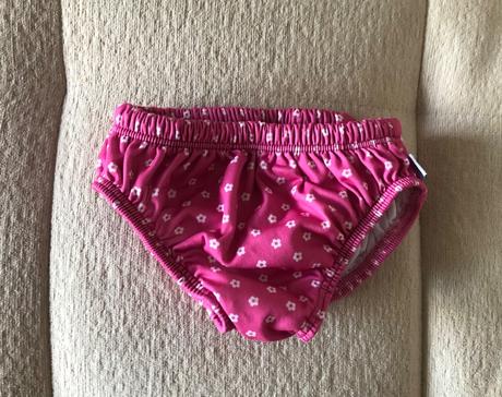 Ružové kvetované plavkové nohavičky 92/98, 92